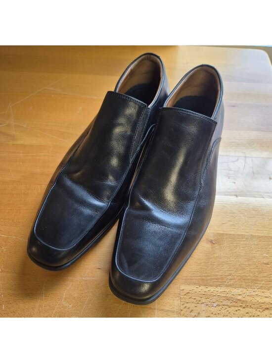 Gordon Rush Other - Gordon Rush Mens Black Leather Slip-On Dress Shoes Size 10.5